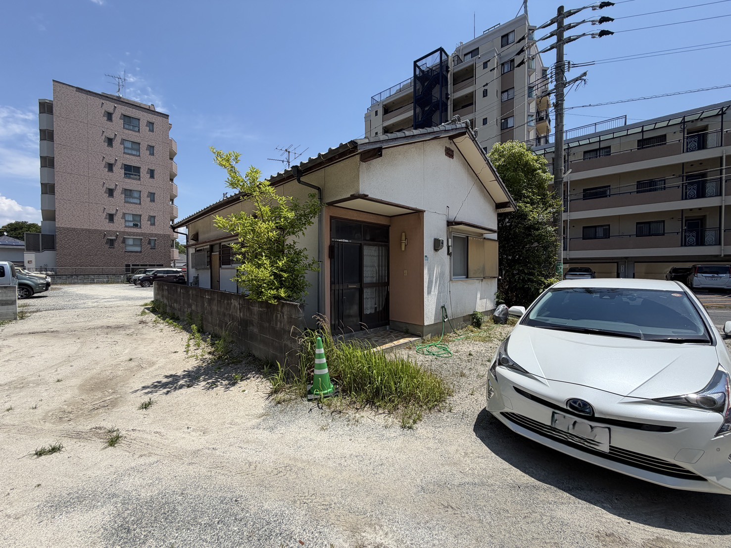 福岡市城南区干隈の瓦屋根の木造平屋の外観