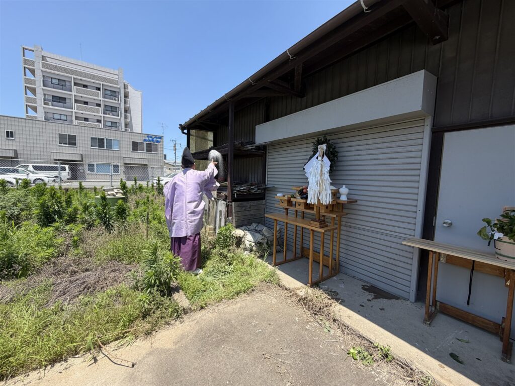 【福岡市博多区豊】井戸の水神上げから始まる解体工事｜長年の作業小屋に、感謝を込めて🙏