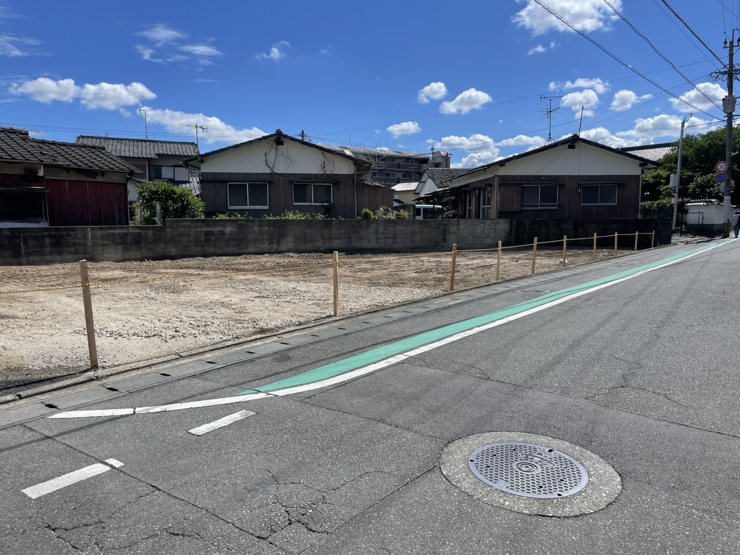 解体後、きれいに整地された更地(アフター)