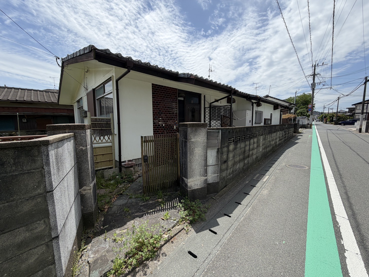解体前の木造平屋のお家(ビフォー)